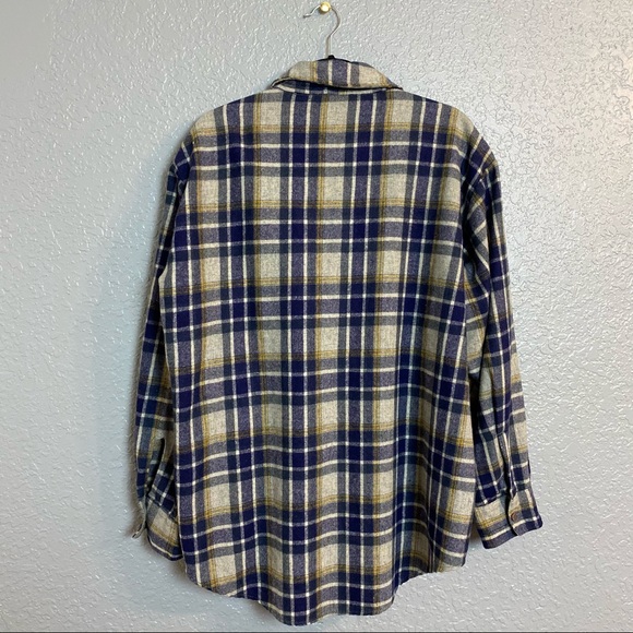 VINTAGE MENS GRODINS MENS FANNEL BUTTON DOWN SHIRT - Picture 2 of 7